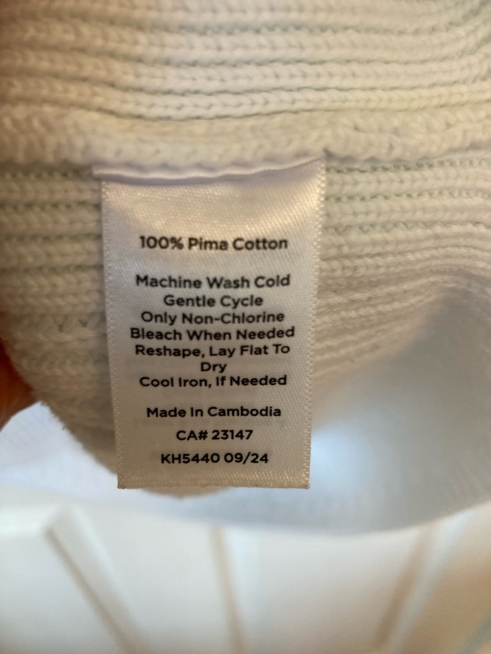Talbots White V-Neck Ribbed Women's Sweater - Picture 5 of 7